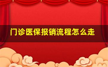 门诊医保报销流程怎么走