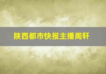 陕西都市快报主播周轩