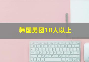 韩国男团10人以上