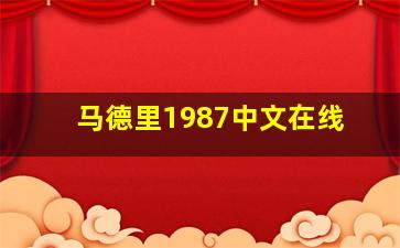 马德里1987中文在线