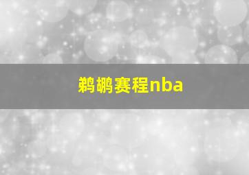 鹈鹕赛程nba