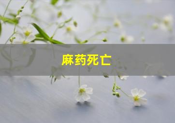 麻药死亡